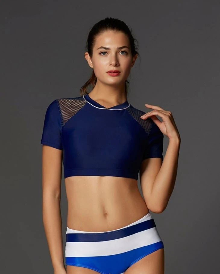 Women's Bathing Suit Bikini Tops And Bottom Fulll Cover