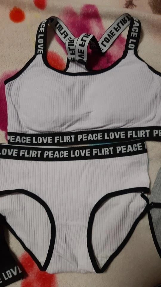 Teen Girls Cotton Print Bra Panty Set